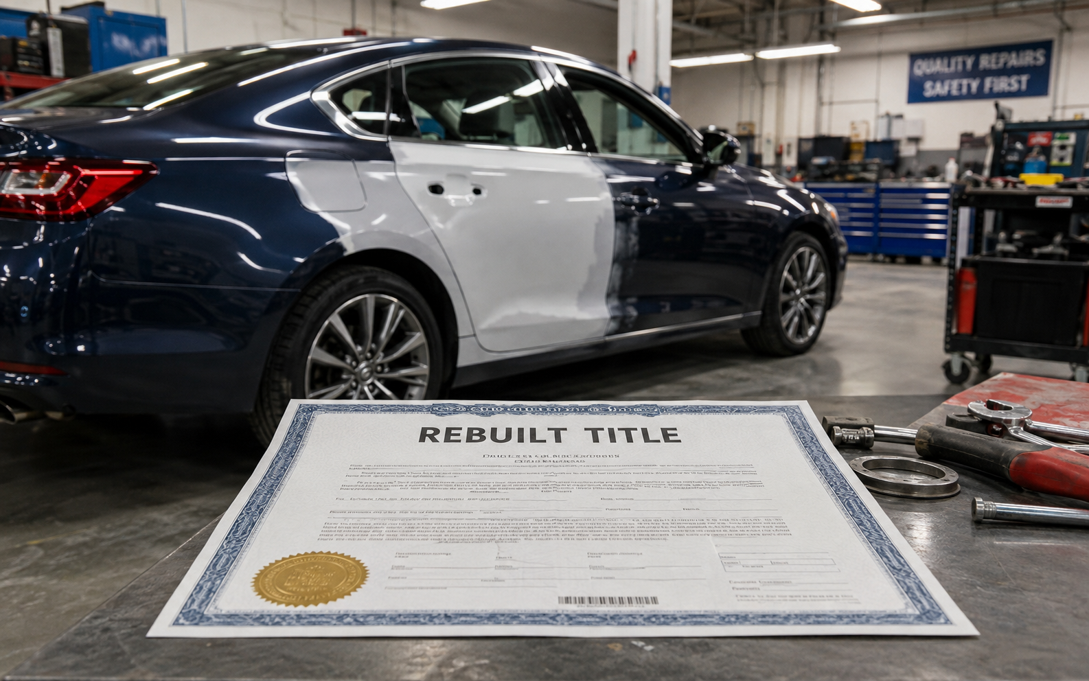 Rebuilt Title — auto naprawione po szkodzie. Co sprawdzić przed zakupem?